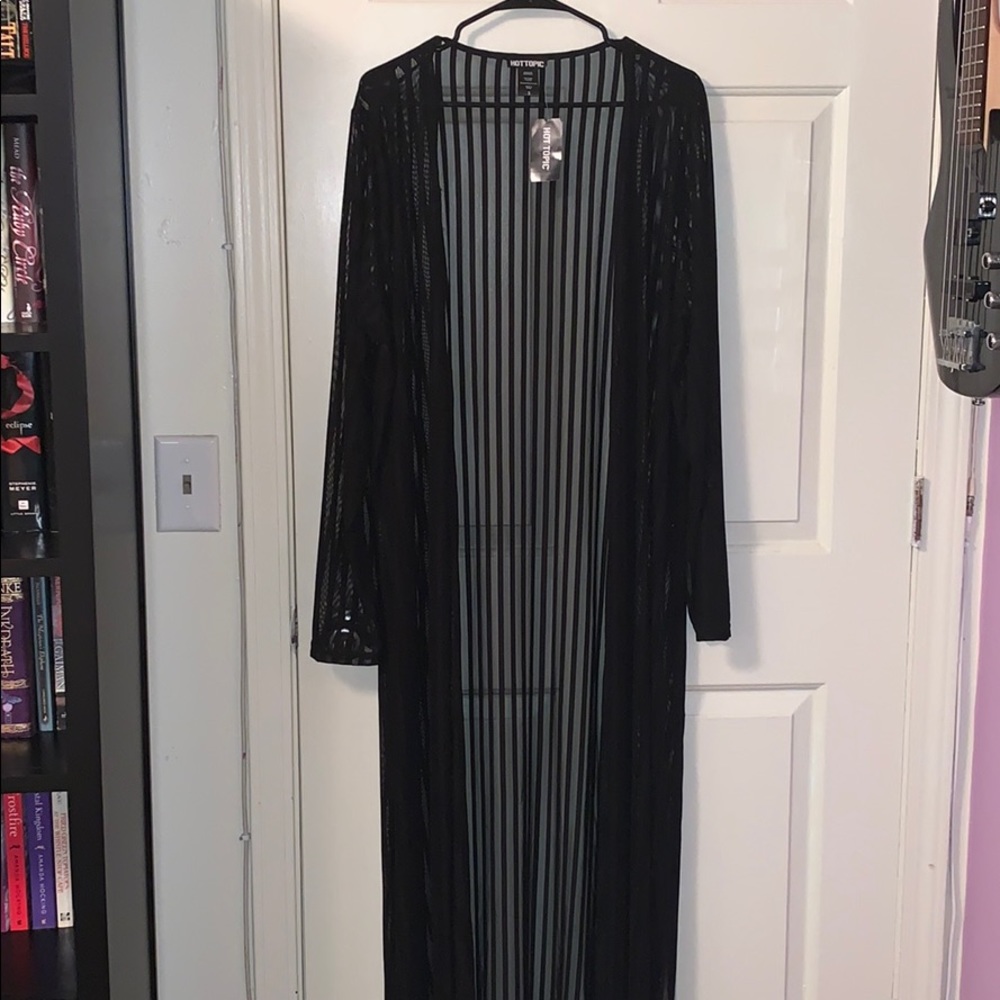 Hot Topic Shadow Stripe Kimono
